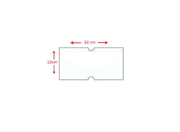Prisetikett Jolly 21 x 12 mm, hvit permanent lim 